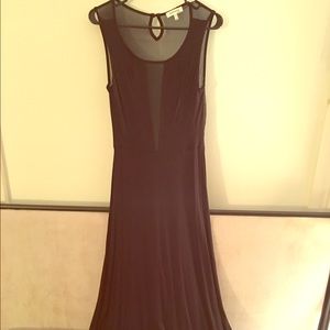 Sheer mesh maxi dress