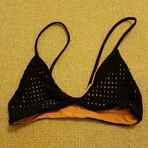 Acacia Swimwear Na Pali Mesh Top Black SMALL