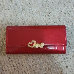 Red with hearts wallet