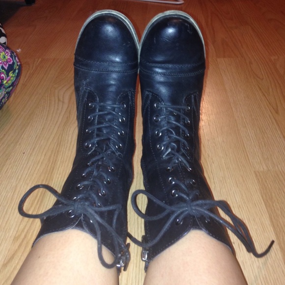 Black Combat boots
