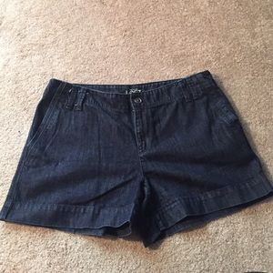 Great condition loft dark denim shorts