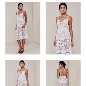 For Love and Lemons Gianna Dress in White