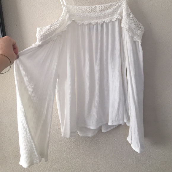 White off the shoulder top