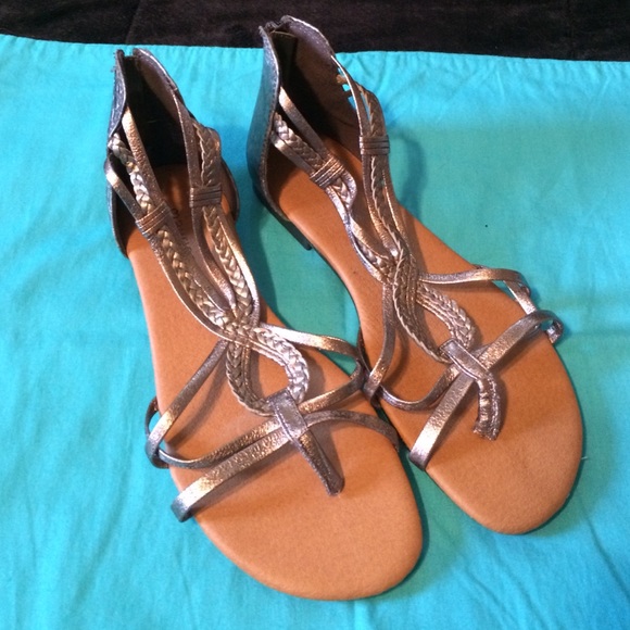 Cute snakeskin gladiator sandals