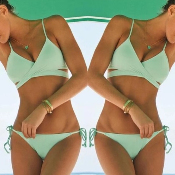 Mint wraparound bikini NWOT