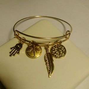 14k gold plated Charm bracelet