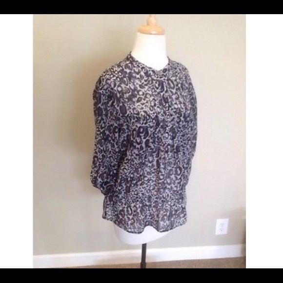 Loft animal print top
