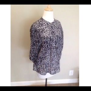 Loft animal print top