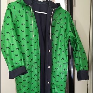 Reversible 80s Whale Raincoat