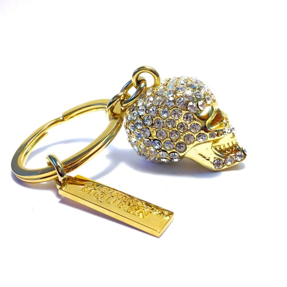 SOLD New Alexander McQueen Swarovski gold keyring - Picture 4 of 4