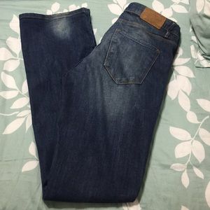 Flared wide leg jeans