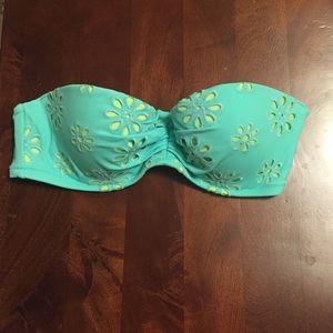 Victoria's Secret eyelet bandeau bikini size 34A