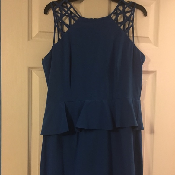 Bisou Bisou Strapless Peplum Dress, Size 14.