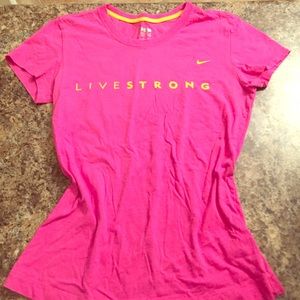 Nike Livestrong pink tee! Size medium!