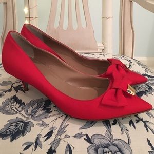 Gaia D'Este Red Kitten Heels | Made in Italy