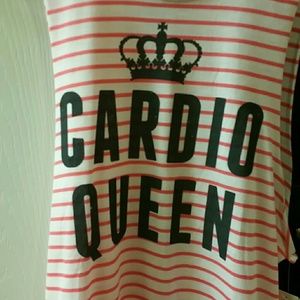 BNWT Cardio Queen cut off shirt