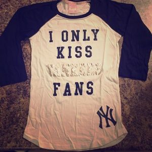 PINK New York Yankees baseball tee! Size M.
