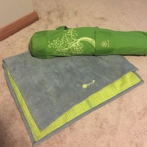 Gaiam Yoga Mat, Case, and Mat Towel