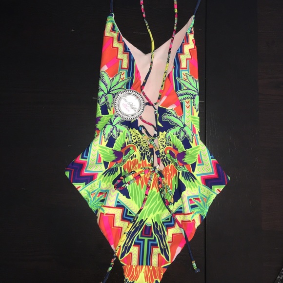 New/Rare Mara Hoffman Parrot One-Piece - Picture 2 of 4