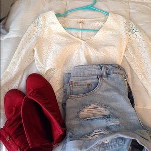 Crop top with cut out