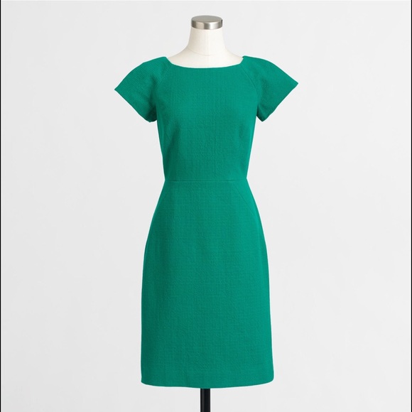 J. Crew Dublin green boucle dress NWT