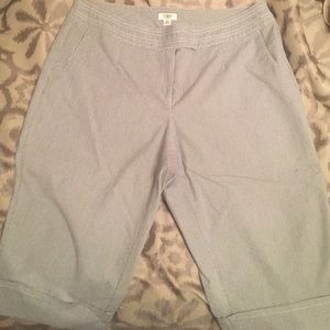 Pinstriped Capri pants