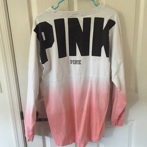 Pink ombre pull over