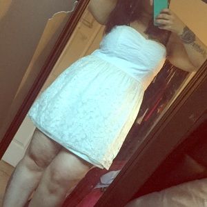 Cream lace dress