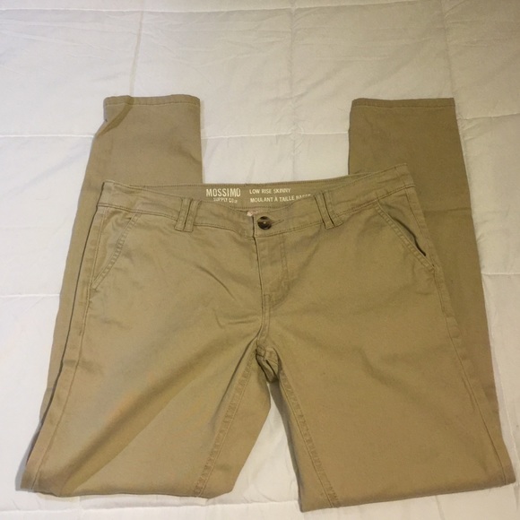 Khaki colored skinny jeans - Mossimo