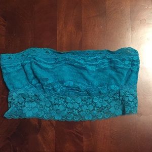 Free people blue lace bandeau size XS