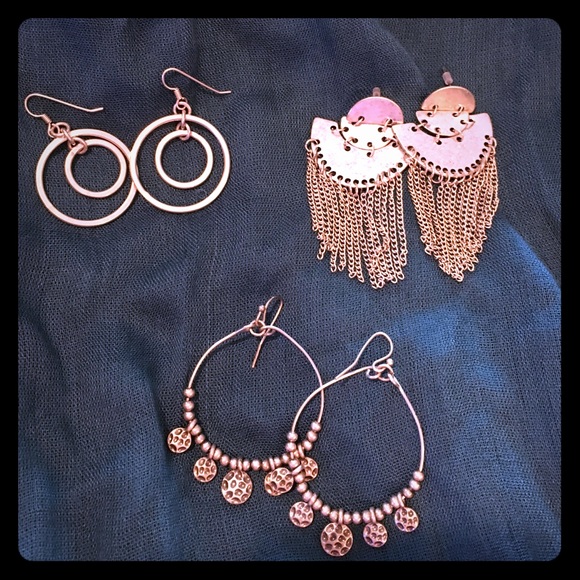 Silver earrings