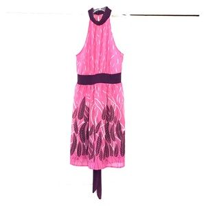 Pink and Purple Halter Neck Tunic