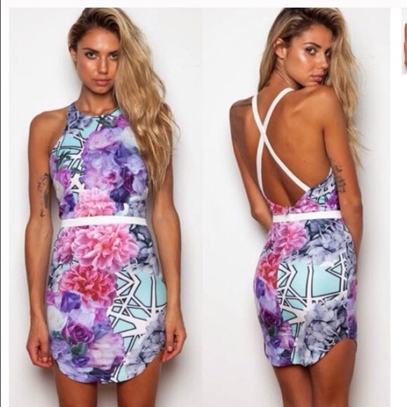 Floral Tiger Mist Never Worn Dress