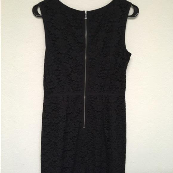Talbots black lace dress with metal back zip - Picture 2 of 4