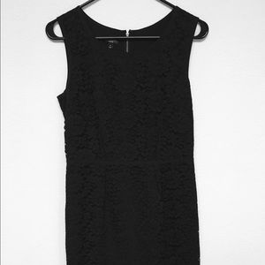 Talbots black lace dress with metal back zip