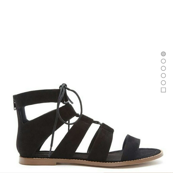 NWOT F21 black strappy sandals
