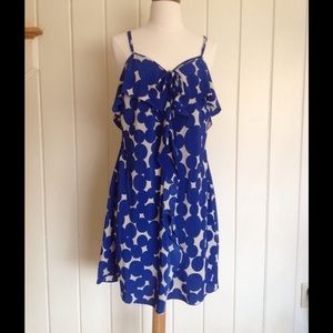REDUCED!!! Yoana Baraschi Blue & Cream Print Dress