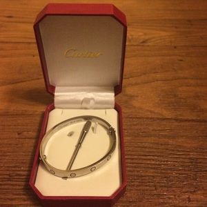 Cartier silver love bracelet