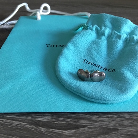 Authentic Tiffany & Co PERETTI BEAN EARRINGS 925