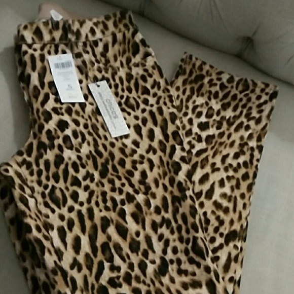 Leopard print soft jean