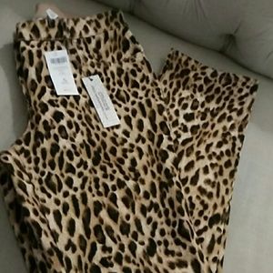 Leopard print soft jean