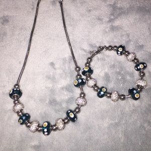 Perfect for Mother's Day! Painted beaded set.