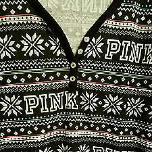 Pink Fair Isle thermal top