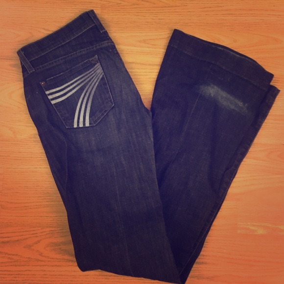 7 For All Mankind Dojo jeans size 26 inseam 34