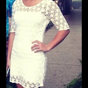 White lace dress