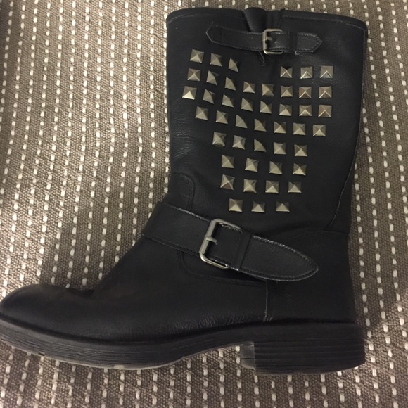 Rock & Republic Black Studded Boots