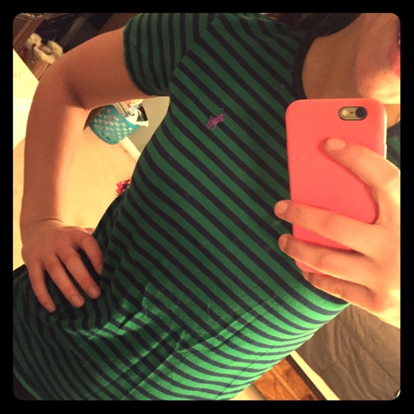 Stripped Polo Tee
