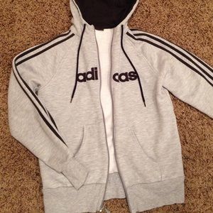 Adidas hooded zip jacket