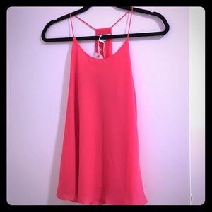 Cute racerback tank with tags