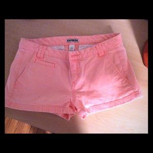Express Pink Jean Shorts